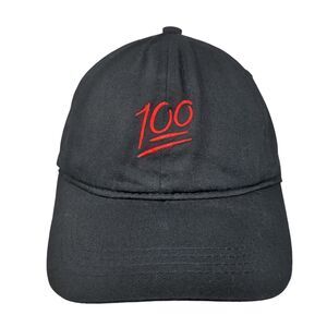 100 Slideback Hat Black One Size Embroidered 6 Panel Sole Addiction